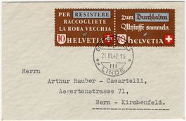 Altstoffverwertung it/dt Zusammenhängend auf FDC von BERN