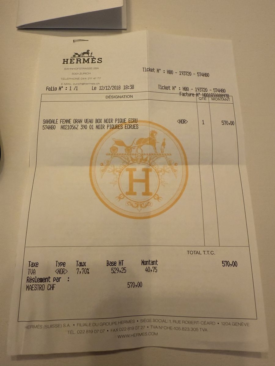 Hermès Chaussures femmes: Hermes Oran Sandalen – D'occasion à Luzern par Aistee 4