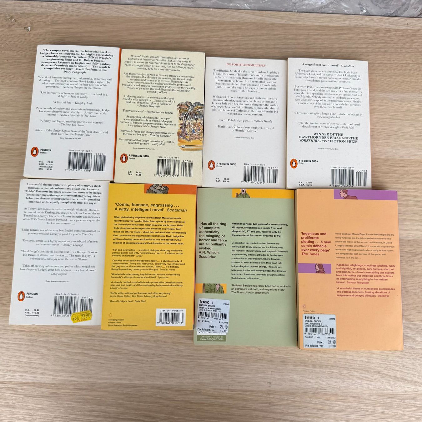 Bücher: Lot de 8 Romans de David Lodge – Gebraucht aus Thônex von Suisse.Shopping 2