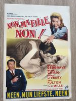 Affiche Belge film Non, ma fille. Non! 1957 originale frança