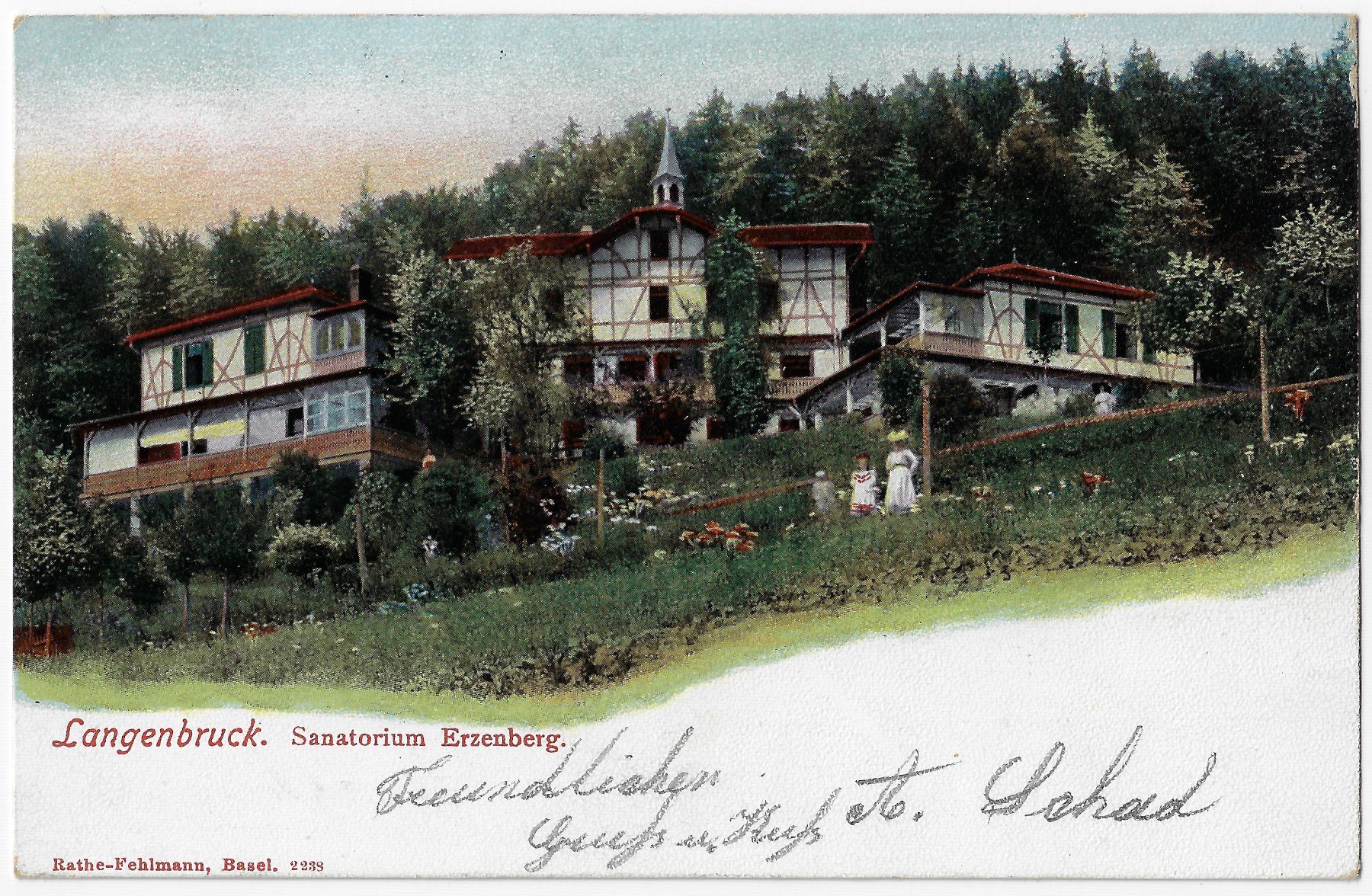 Ansichtskarten: Langenbruck - Sanatorium Erzenberg – Gebraucht aus Balsthal von Palcivalle