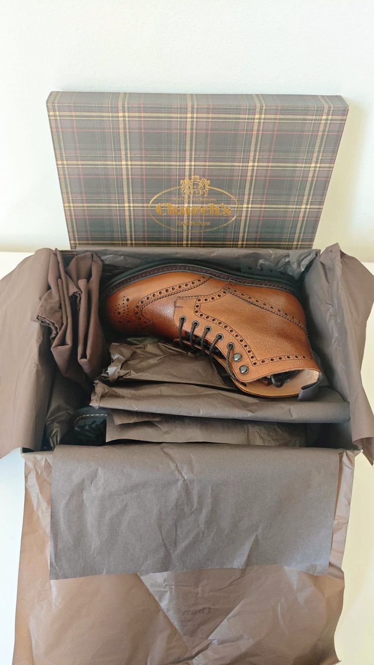 Church's Scarpe da uomo: New Church’s "McFarlane" full-brogue boots – Nuovo e nell'imballaggio originale da Basel venduto da gds_gzf2 5