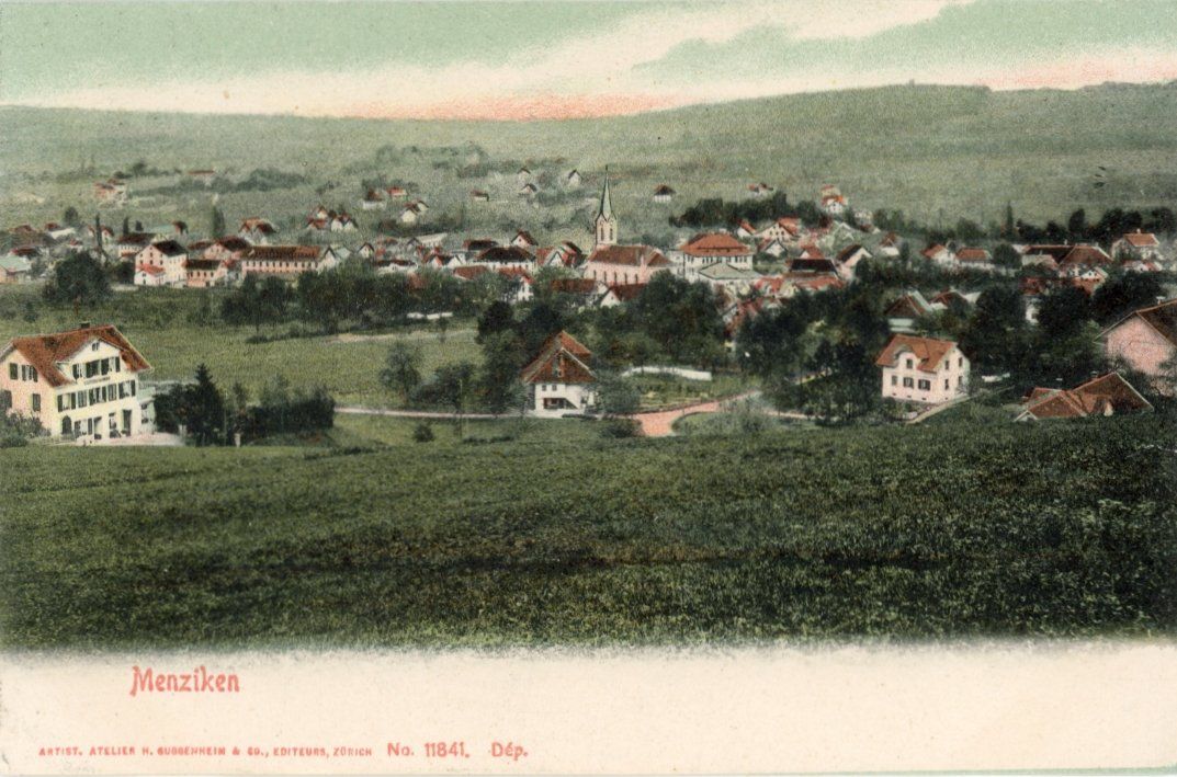 Ansichtskarten: Menziken   AG – Gebraucht aus Brig von Valcards54