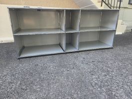 USM Haller Regal weiss 6 Fächer gebrauchter Zustand