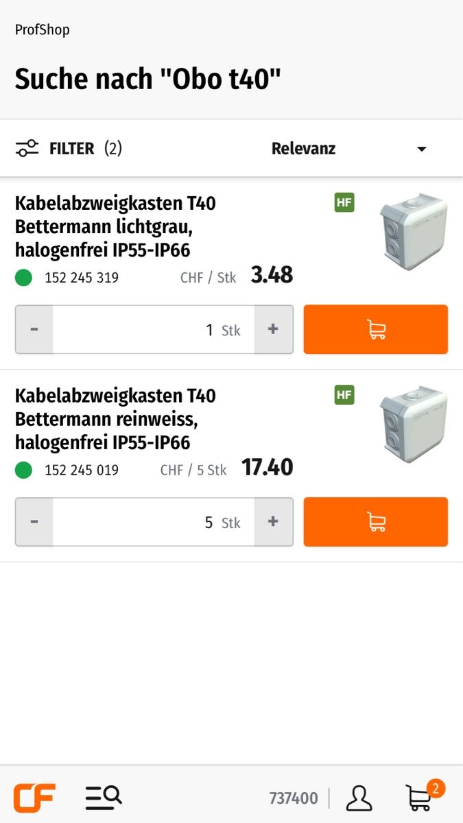Alimentation électrique: 5x OBO Abzweigdose T40 – Neuf avec emballage d'origine à Bilten par Rocky1291 5