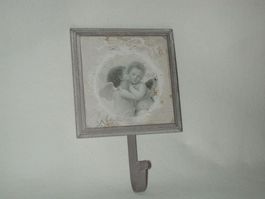4 St.Wandbild grau mit Haken