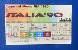FUSSBALL WM 1990 FINAL TICKET