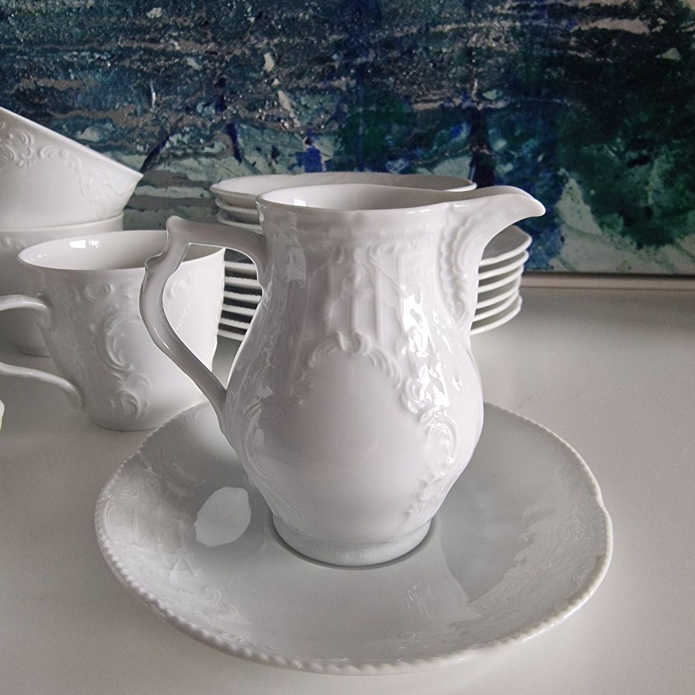 Rosenthal Set di piatti: Wunderschönes weißes Kaffeeservice von Rosenthal – Usato da Birr venduto da dem_9xtm 6