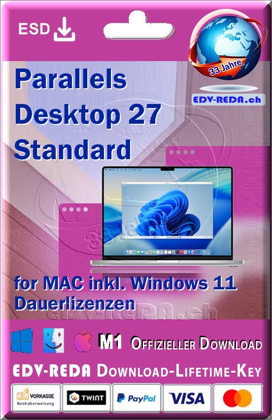 Apple Software: Parallels Desktop 27 MAC Standard Dauerlizenz inkl. Windows – Nuovo (secondo la descrizione) da Langenthal venduto da Reda