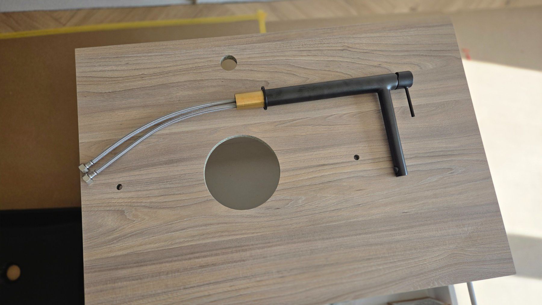 Laufen Mobili per bagno: Richner-Badmöbel mit schwarzem Designer-Aufsatzwaschtisch – Nuovo e nell'imballaggio originale da schaffhausen venduto da hohberg30 5