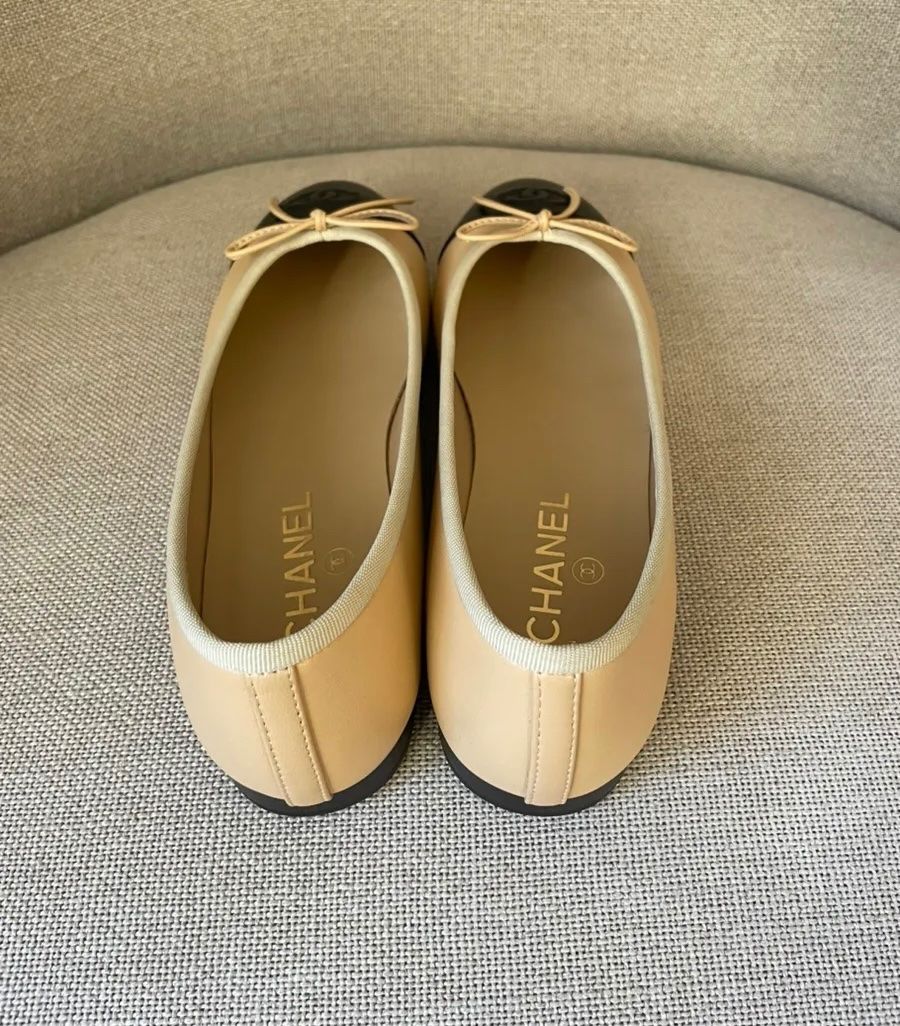 Chanel Scarpe da donna: Chanel Ballerinas Gr. 40C, beige – Nuovo (secondo la descrizione) da Triesen venduto da atos87 2