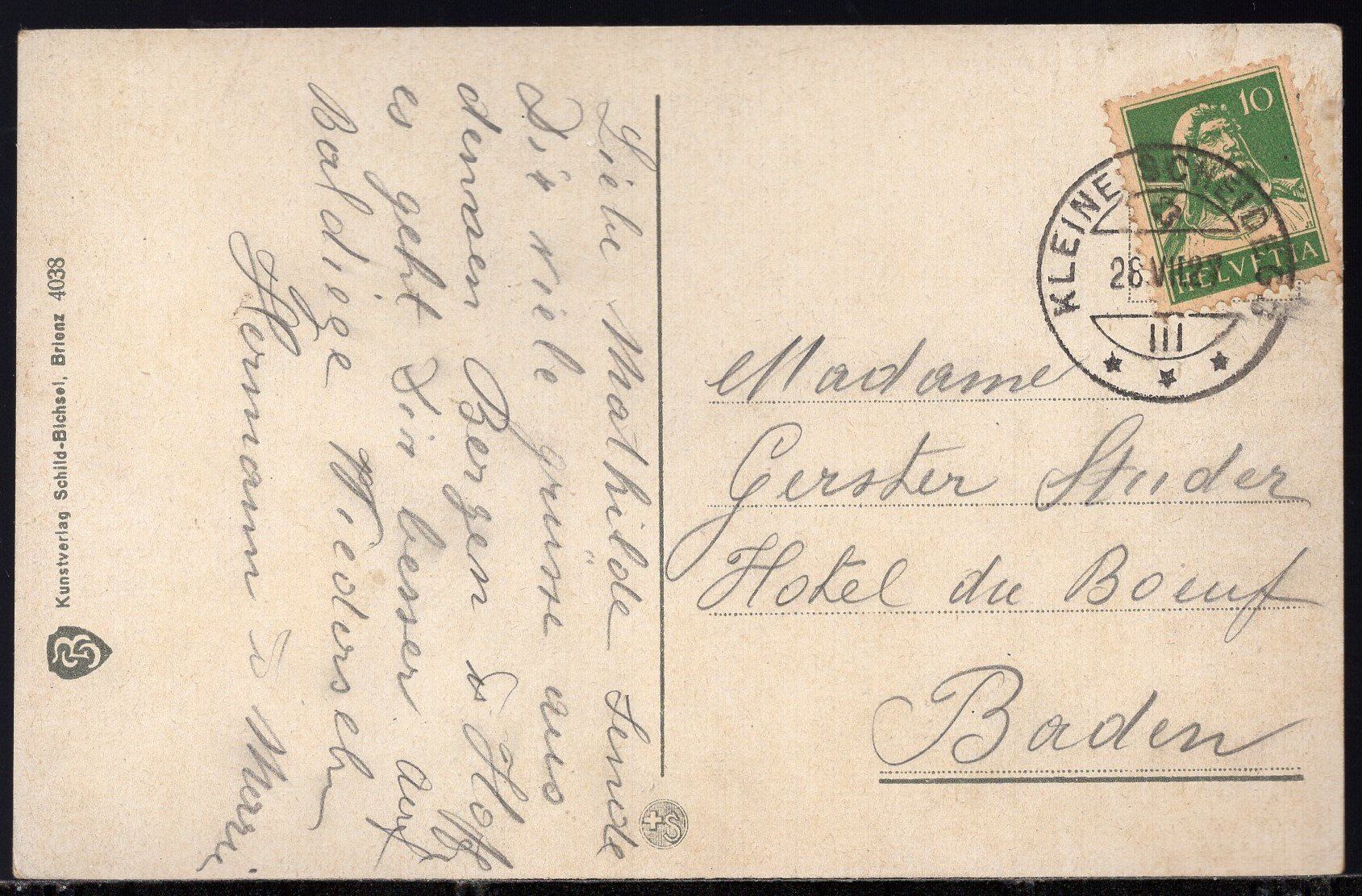 Cartes postales: Kleine Scheidegg + Jungfrau   1927 – D'occasion à Aarau par kufi44 2
