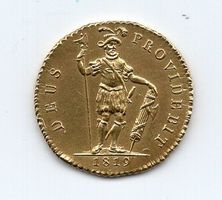 (358) Schweiz, Duplone 1819, Bern, Krieger Gold