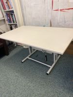 Zeichentisch verstellbar ca.60-150cm Metallgestell weiss