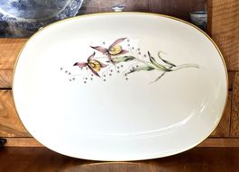 Marr-Hartmann M. Basel Servierplatte Handmalerei Wiesenblume
