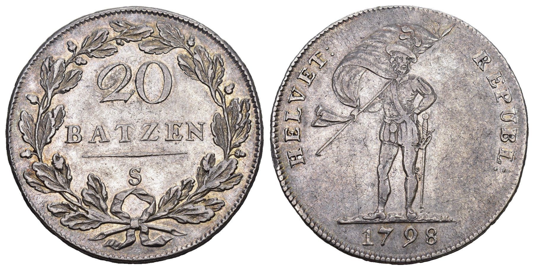 Toutes les monnaies: Helvetische Rep. 1798 S – D'occasion à Bern par numismatictops