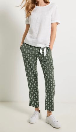 CECIL Casual Fit Hose mit Print  M