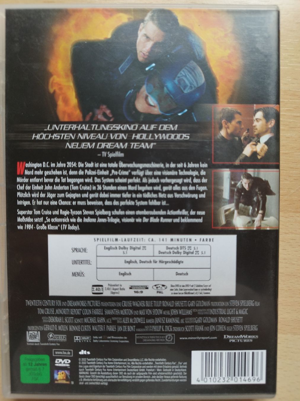 Tutti i DVDs: Minority Report -  DVD - Tom Cruise – Usato da Rhäzüns venduto da Badihuelsa 1