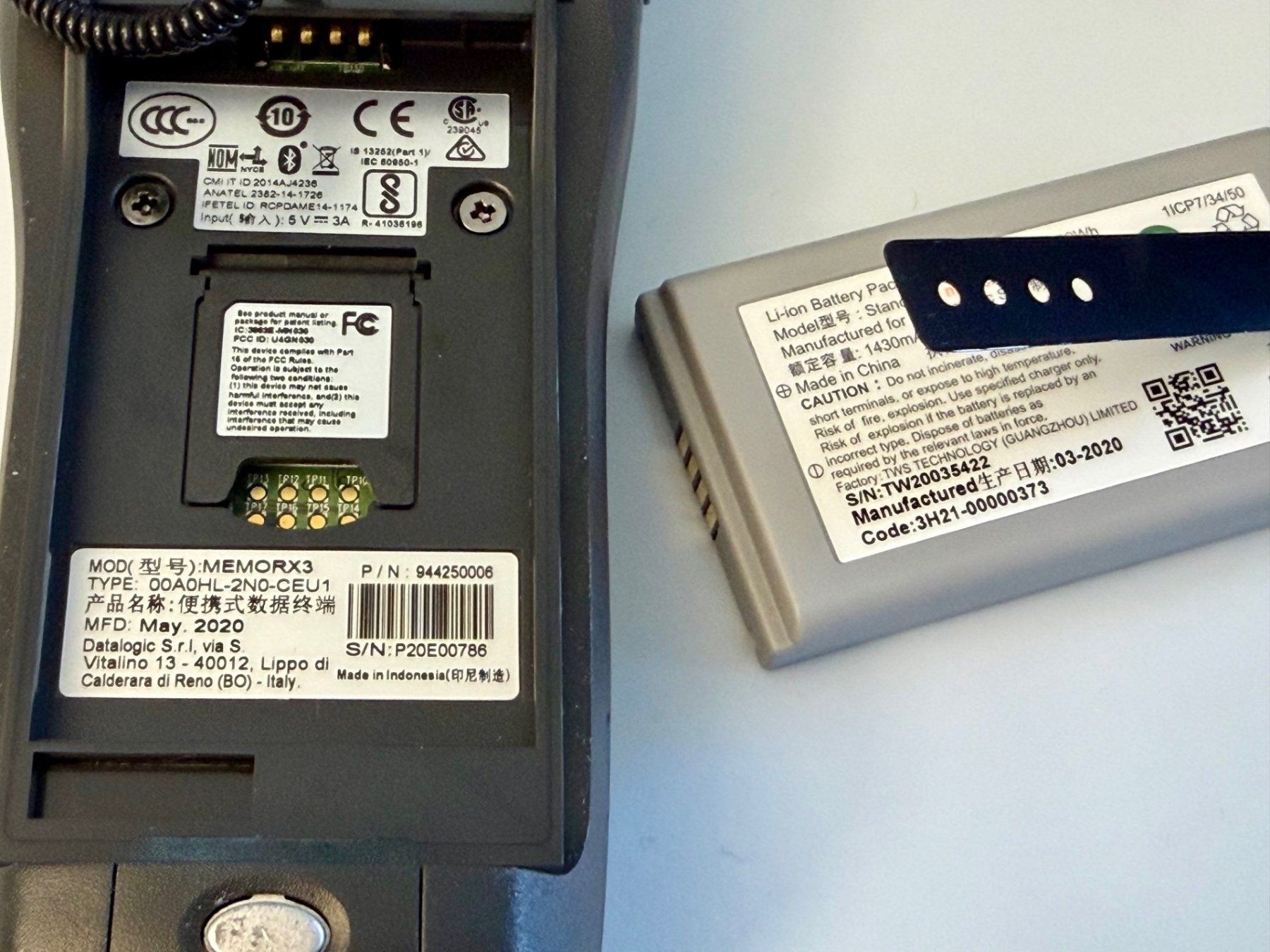 Scanner: Datalogic Memor X3 / Barcode Scanner – Usato da Einigen venduto da Medicom-Pharma 3
