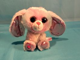 NICI Hase, hellblau-rosa, L: 17cm