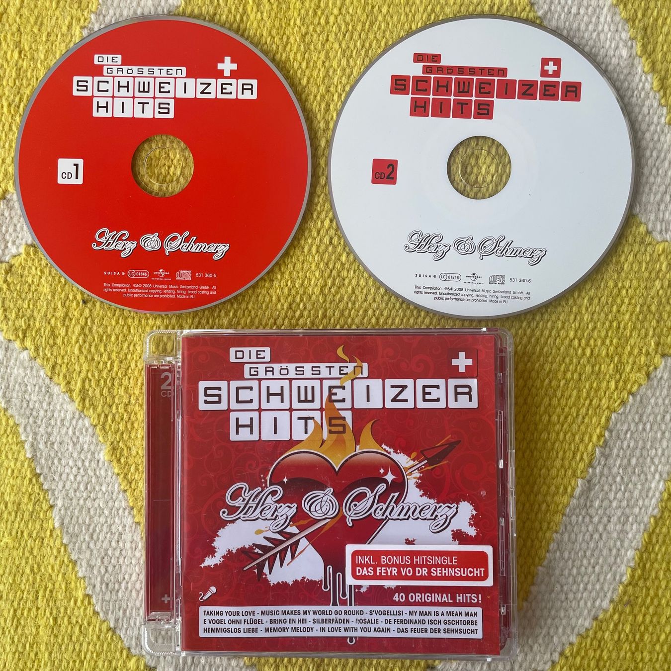 CD: DIE GRÖSSTEN SCHWEIZER HITS-2CD TEIL 1 40 ORIGINAL HITS – Usato da Rorschacherberg venduto da CD-Roli