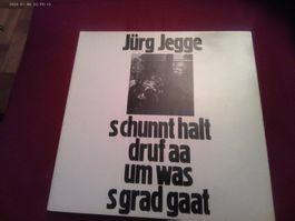 Jürg Jegge Schallplatte "s chunnt halt druf aa" CULT  LP