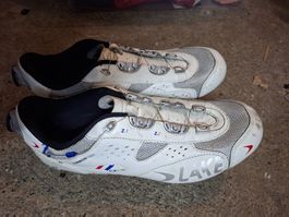 Rennradschuhe Lake CX236 Grösse 45.5 mit Pedalen