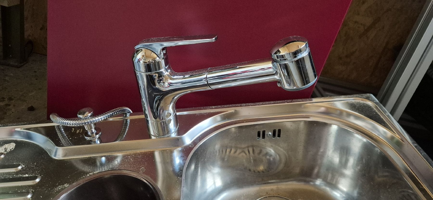 Lavabi & lavandini: Abwaschtrog mit Wasserhahn, Chrom Stahl, gebraucht – Usato da Kerns venduto da bmarkus01