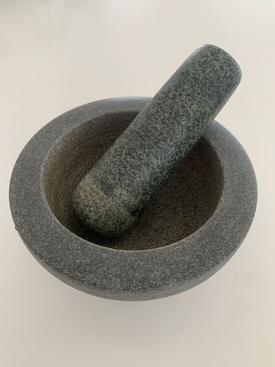 Autres pour cuisiner & mitonner: Stone Mortar and Pestle Set Grey Granite – D'occasion à Immensee par vgitter