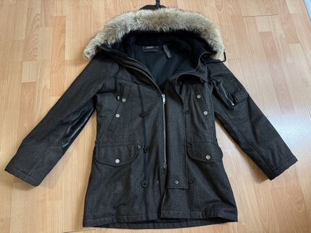 DKNY Winterjacke Herren Fellkragen Grösse S warm
