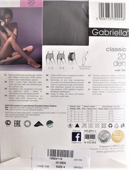 Calze & Collant: Strumpfhose Gabriella - classic – Nuovo e nell'imballaggio originale da Menziken venduto da chianti10 1