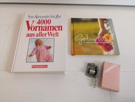 🤩3 STK BüCHER-PAKET: VORNAMEN & GEBURTSTAG & MUSIKBOX
