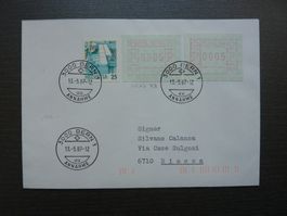ATM 7 III xb  Frühdatum 13.5.1987,  Fr. 8.-- / Fr. 100.