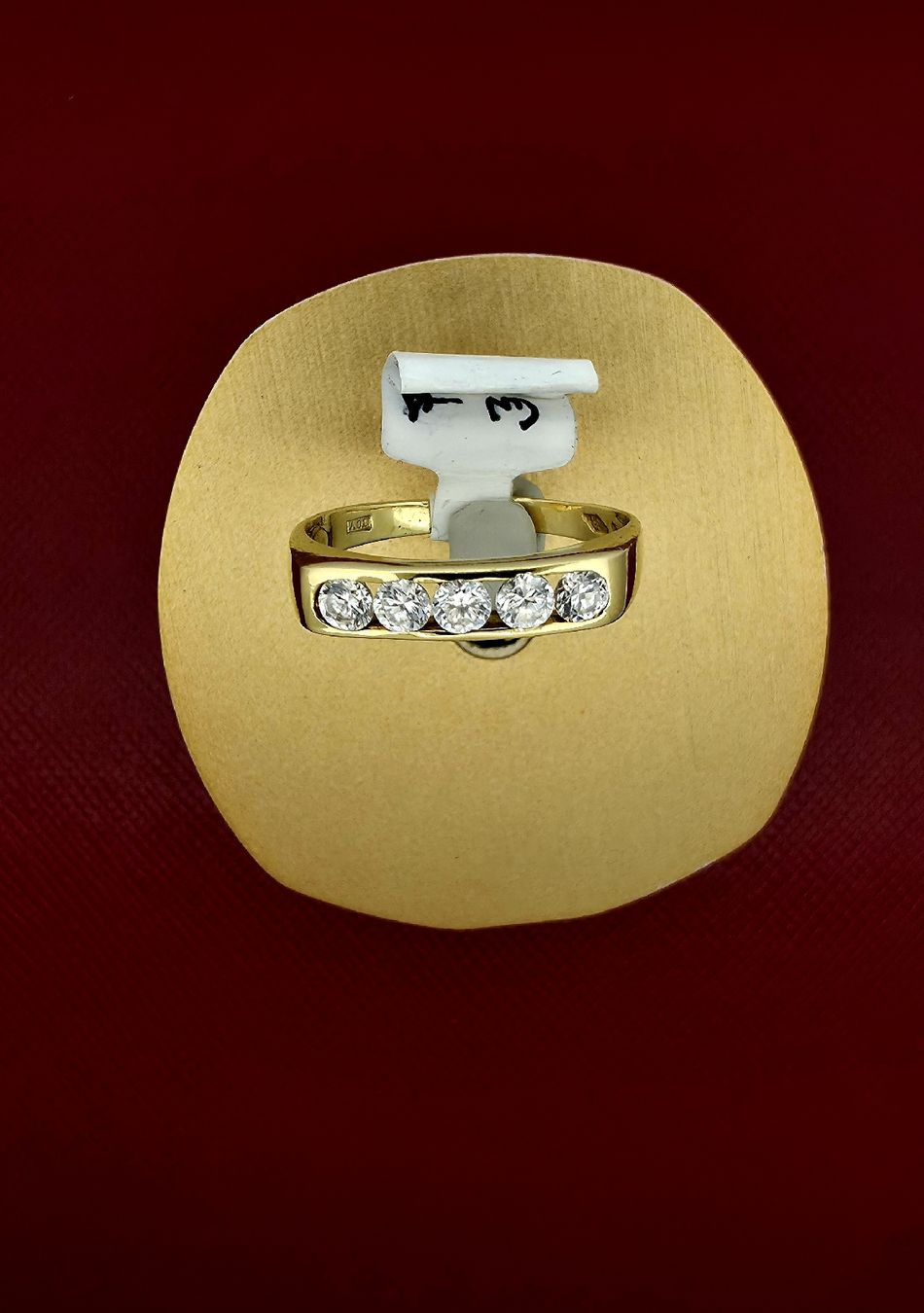 Ringe: 18 k Goldring mit Kanalfassung – Gebraucht aus Zürich von Juwelier_Stauffacher