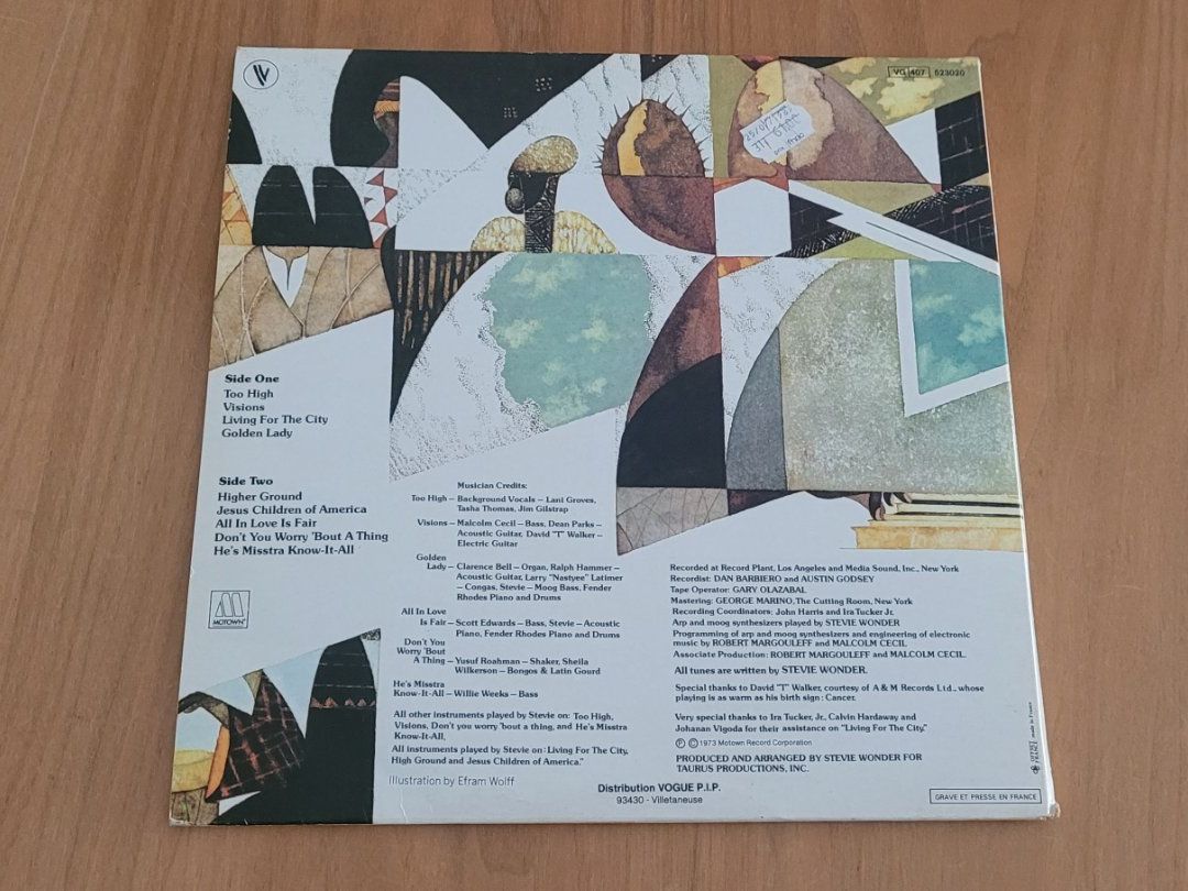 Dischi in vinile: LP  Stevie Wonder – Usato da Martigny venduto da MZ-67 2