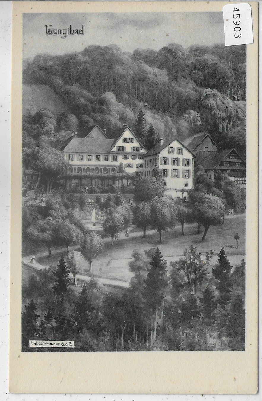 Cartoline postali: Wengibad - Aeugst am Albis – Usato da Ettingen venduto da Kartenplanet