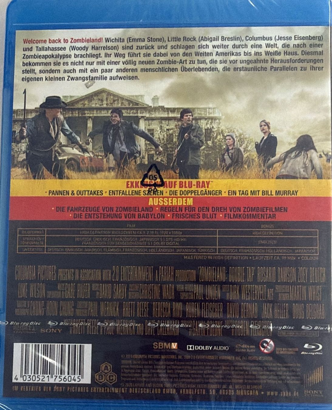 Tutti i DVDs: ZOMBIELAND BLU-RAY – Nuovo e nell'imballaggio originale da Zürich venduto da freioccasionen 1