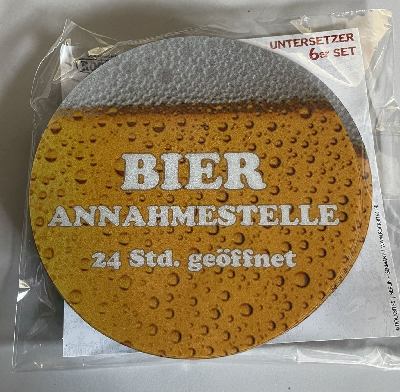 Sottobicchieri: Glasuntersatz 6er Pack - BIER – Nuovo (secondo la descrizione) da Adligenswil venduto da Decor-Tech
