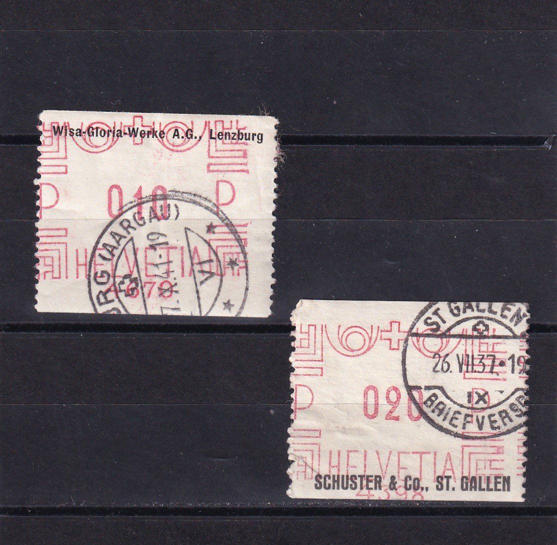 Alle Briefmarken: Schweiz - Automatenmarken – Gebraucht aus Birsfelden von chr_yq2g