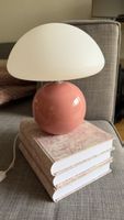 Lampe champignon rose bonbon avec variateur, bon état