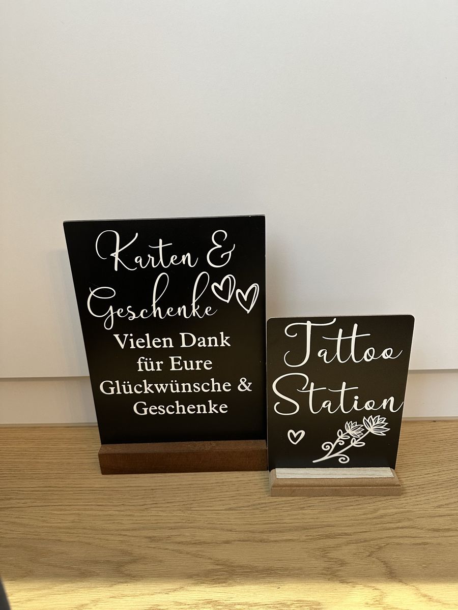 Insegne: Schilder Hochzeit – Usato da Tübach venduto da Tsinger1 2