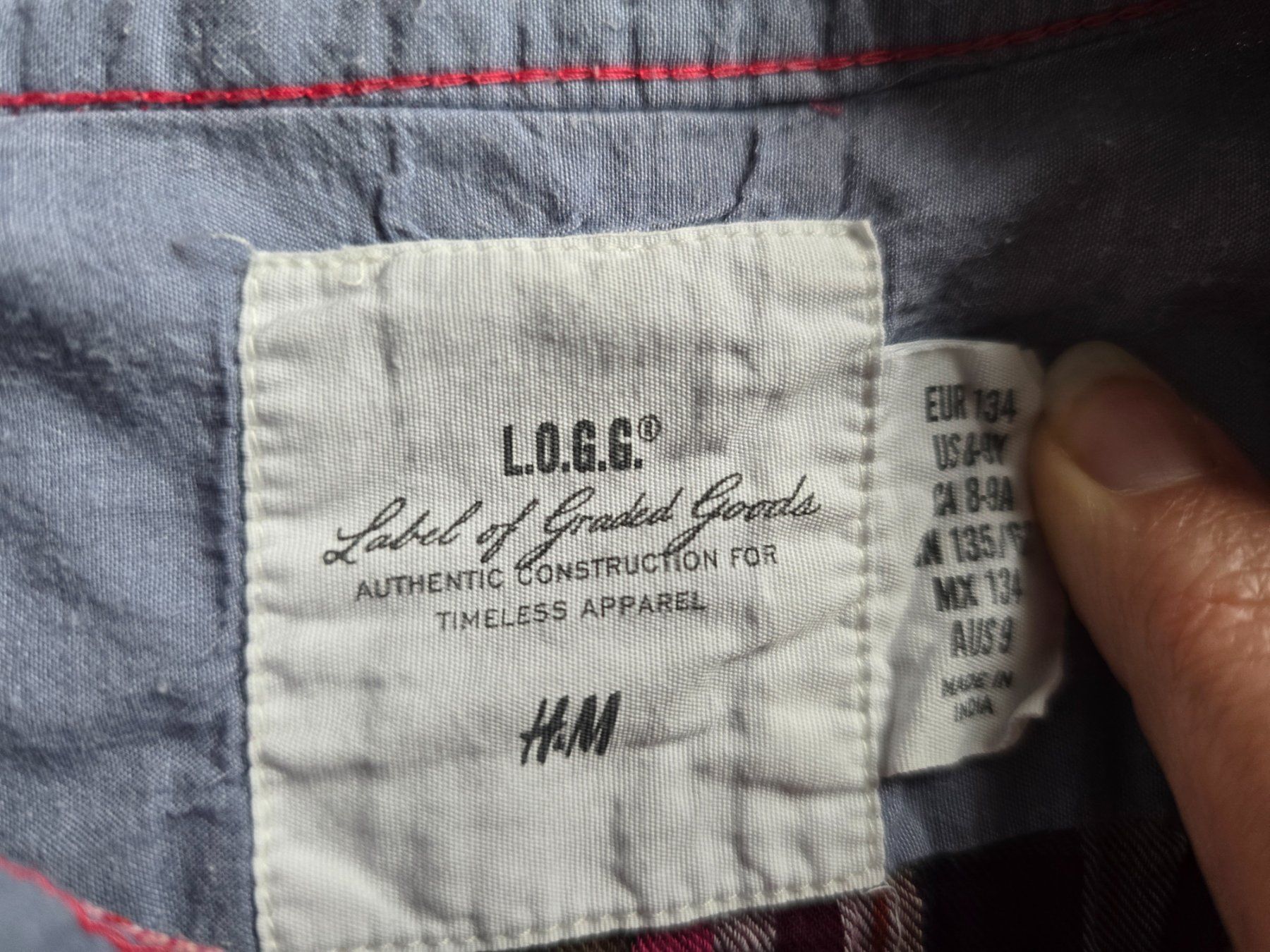 Camicette, T-shirt & Top: Langarmhemd / Bluse kariert Grösse 134 – Usato da Büttikon AG venduto da Amineah 1