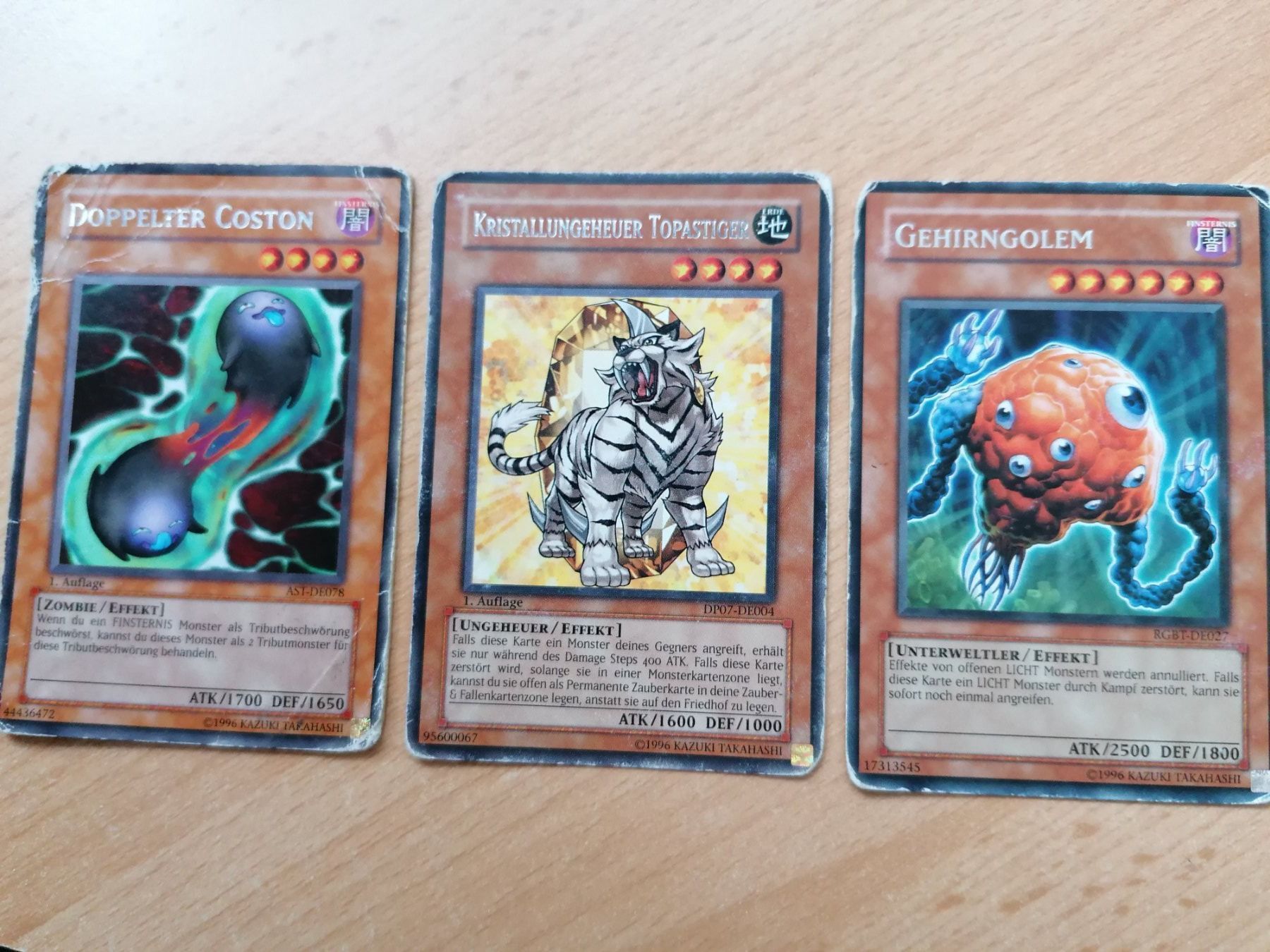 Cartoline: Yu-Gi-Oh!-Karten 3 Stk. – Usato da Entlebuch venduto da Waldschratt65
