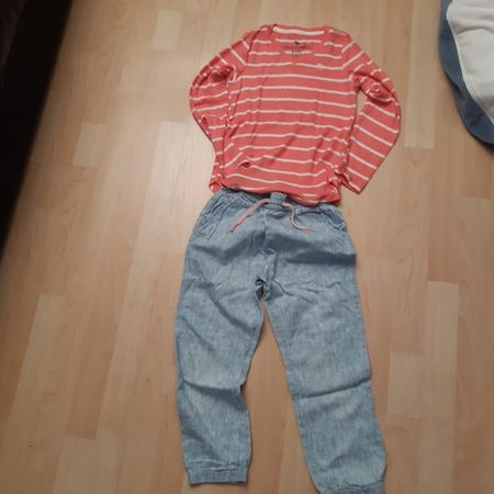 MARKE; MÄDCHEN KLEIDERPAKET, HOSE+BLUSE 7–8-JÄHRIGE