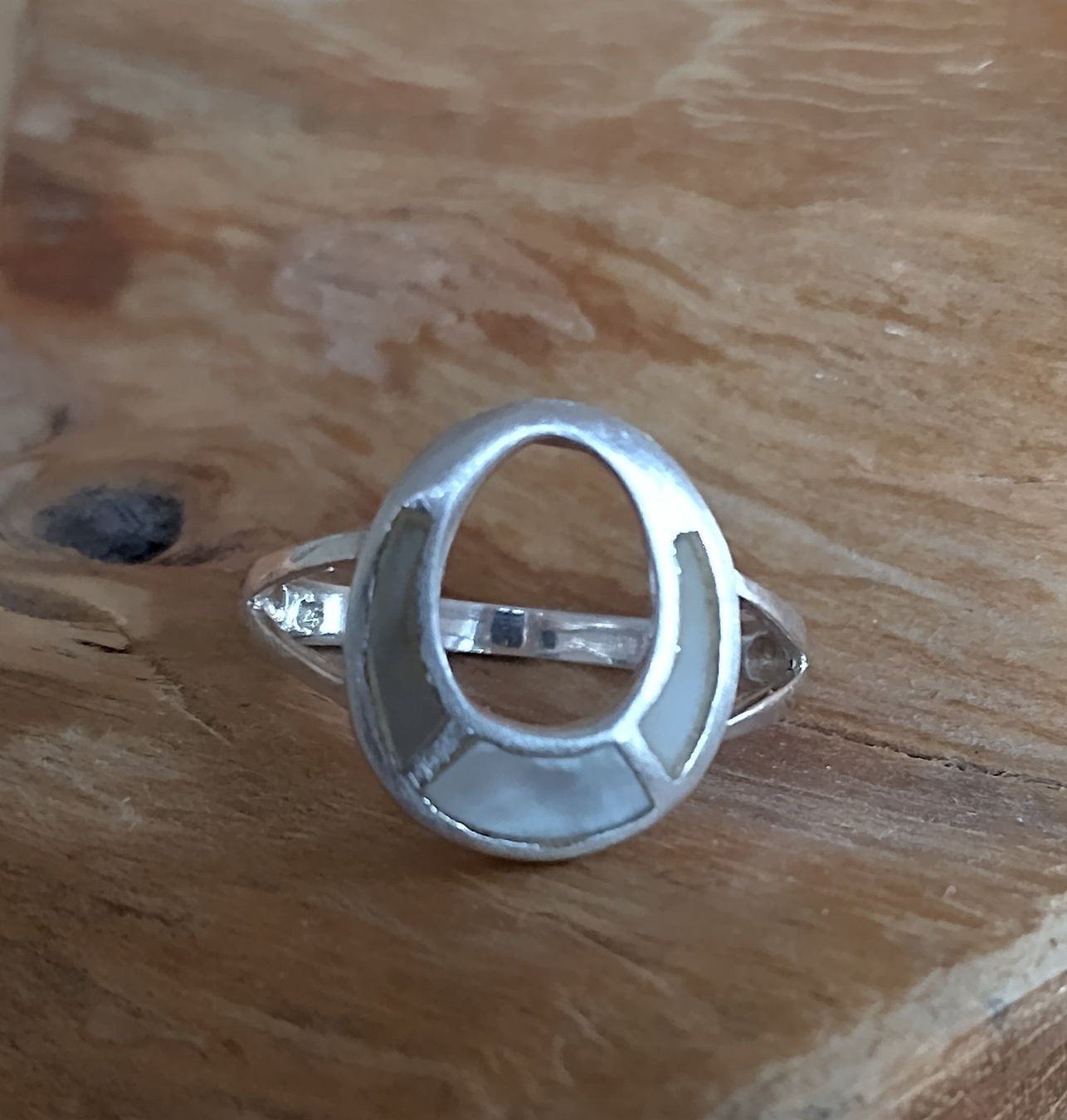 Anelli: RING MIT PERLMUTT INLAY SILBER 925 – Usato da Romanshorn venduto da Glitzer-Paradies 1