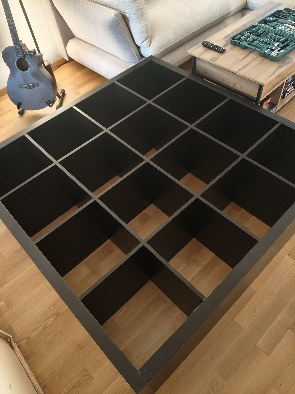 Ikea Scaffali: Kallax 4x4 schwarz mit diversen Boxen – Usato da Bern venduto da Cedric_Fricker 2