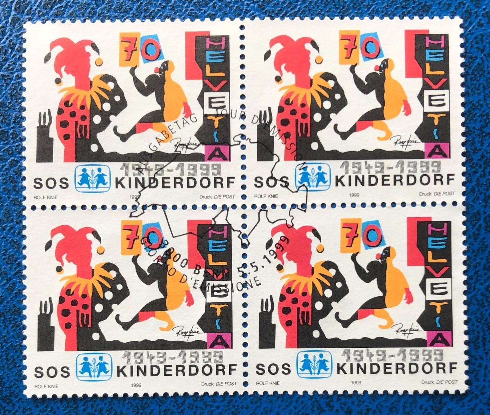Tutti i francobolli: 4 er Block Nr.973 mit Vollstempel Bern – Usato da Aarau venduto da Billa007