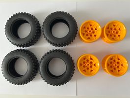 LEGO Technic Reifen & Räder / Tyres & Rims (4er Set)