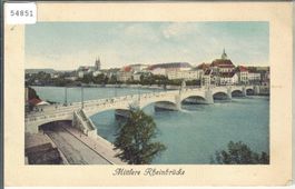 Mittlere Rheinbrücke - coloriert