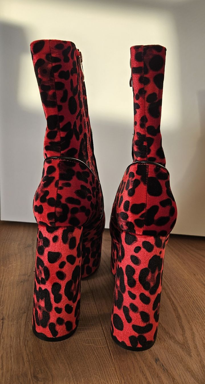 Scarpe da donna: Platform Ankle Boots Red Leopard GR. 39 – Nuovo e nell'imballaggio originale da Sursee venduto da sop_vxr7 3